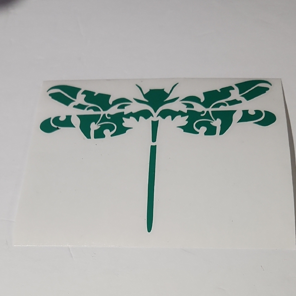 Green Dragonfly Wall Decal
